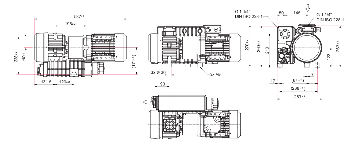 Hena 26單級旋片真空泵 Hena 26單級旋片真空泵