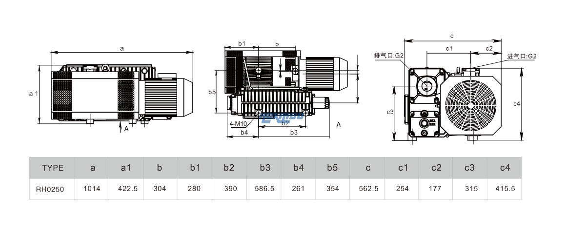 RH0250單級(jí)旋片真空泵安裝圖.jpg RH0250單級(jí)旋片真空泵安裝圖.jpg